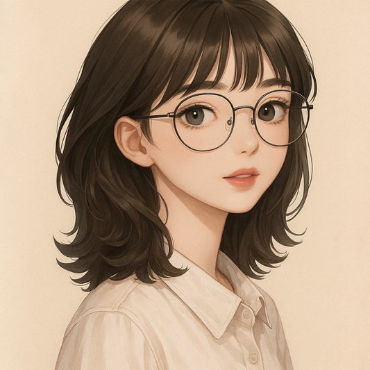 Metal Round Girls Frame