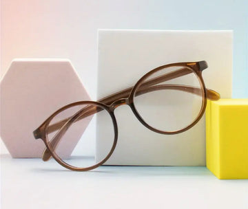 Round Frame brown color