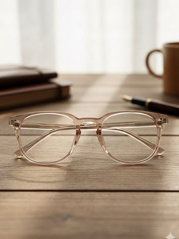 Pink Transparent Glasses