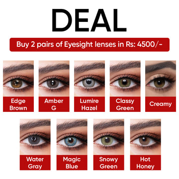 Buy any 2 pairs of Eyesight  lenses in Rs 4500