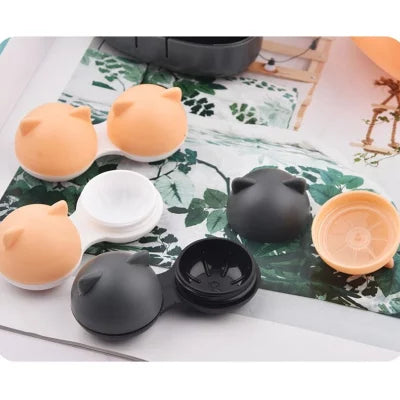 Cute Dog Shape Contact Lens Case - Eye Lens 