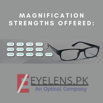 Reading Glasses Frame In Black Color - Eye Lens 
