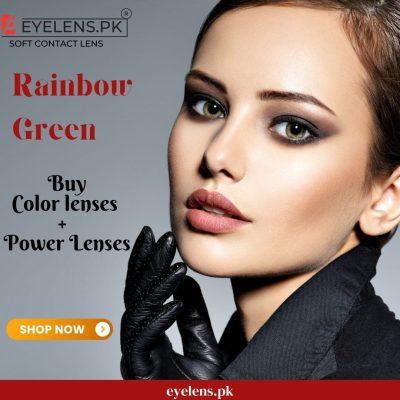 Rainbow Green - Eye Lens 